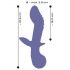 Vibrador recargable G-punto dual, lila