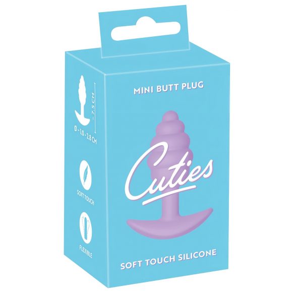 Plug Anal Mini Cuties - silicona - morado (2,8cm)