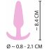 Plug Anal Mini "Cuties" de Silicona - Rosa (2,1 cm)