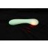 Vibrador G-punto fluorescente Glow in the Dark (blanco)