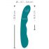 SMILE - vibrador giratorio impermeable para el punto G (verde)