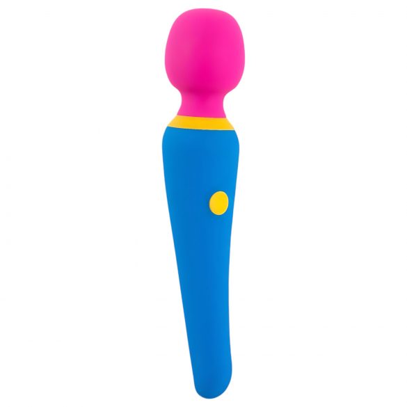 Masajeador vibrador colorido recargable y resistente al agua