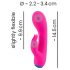 Vibrador de clítoris rosa You2Toys recargable y resistente al agua