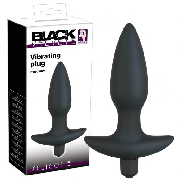 Vibrador cónico negro - mediano