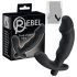 Rebel - Vibrador prostático con pene (negro)