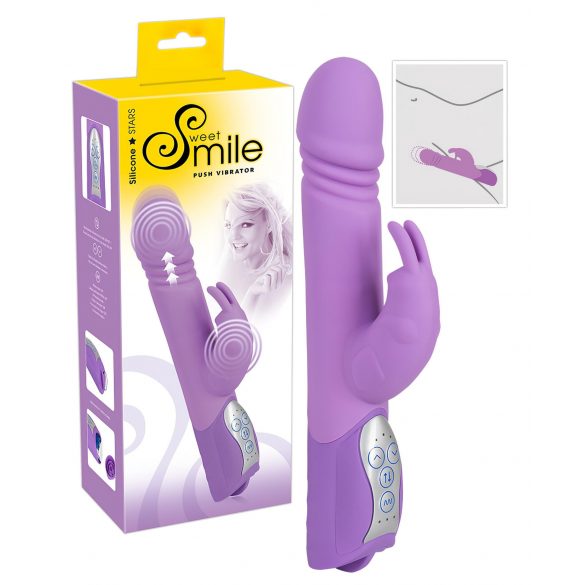 SMILE Push - Vibrador con brazo y empuje para clítoris (lila)