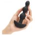 b-Vibe - Plug anal recargable con triple esferas (negro)