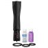 PDX Roto-Teazer - Masturbador giratorio y vibrador, negro e impermeable