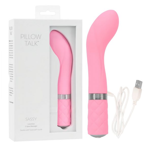 Pillow Talk Sassy - vibrador recargable para punto G (rosa)