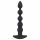 Black Velvet - vibrador anal de 5 perlas recargable (negro)