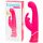 Happyrabbit Punto G - vibrador rosa con brazo estimulador, resistente al agua