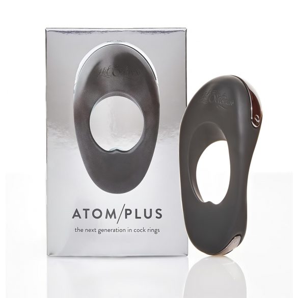 Atom Plus: anillo vibrador doble motor (negro)