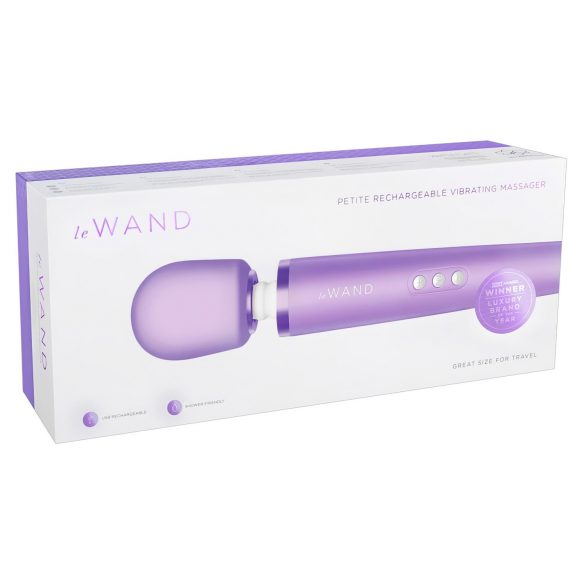 Le Wand Petite - masajeador vibrador lila, exclusivo y recargable