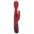 Vibrador calentador G-punto rojo giratorio empujador