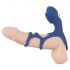 SMILE Couple - anillo vibrador para pareja recargable (azul)