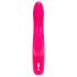 Happyrabbit Curvo Slim - Vibrador rosa impermeable con brazo estimulante