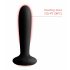 Svakom Primo - Vibrador anal negro recargable, impermeable y térmico