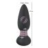 Black Velvet - Vibrador anal giratorio con perlas (negro)