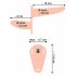 Strap-On Doble Vibrador Recargable You2Toys (natural)