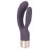 Doble Placer Elegante - Vibrador Recargable Con Estimulador (Púrpura)