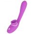 Vibrador 2 en 1 recargable - lila