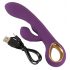 You2Toys - Rabbit Petit: Vibrador lila con estimulador de clítoris.