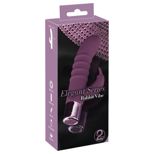 Rabbit Vibe: Vibrador G-punto y clítoris (lila)