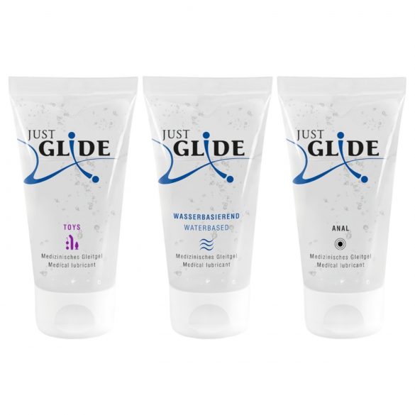 Set de lubricantes Just Glide (3x50ml)