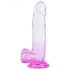 Sunfo - Dildo realista con ventosa - 22cm (traslúcido-lila)