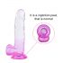 Sunfo - Dildo realista con ventosa - 22cm (traslúcido-lila)