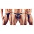 Svenjoyment - Set de tangas para hombre negro (3 piezas) S-L