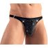 Svenjoyment - tanga masculino con strass (negro)