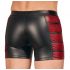 Boxer negro con cremalleras y detalles rojos