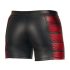 Boxer negro con cremalleras y detalles rojos