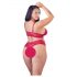 Cottelli Tallas Grandes - Conjunto de Sujetador de Encaje Suave (Rojo) - 4XL