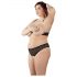 Cottelli Talla Grande - conjunto de sujetador perlado (negro) - XL