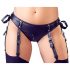 Cottelli Bondage - Conjunto Brillante con Elevador de Pecho y Esposas (negro) - M