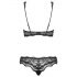 Obsessive Luvae - Conjunto floral y brillante (negro)