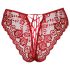 Cottelli - Panty de encaje abierto (rojo)