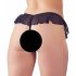 Cottelli - tanga abierto con perlas (negro) - M