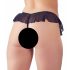 Cottelli - tanga abierto con perlas (negro) - M