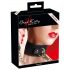 Bad Kitty - Collar de silicona con correa (negro)