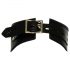 Bad Kitty - Leather-look Collar with Ring (Black)