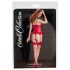 Cottelli - Back Seam Stockings with High Heel Reinforcement (Nude-Red) - 5