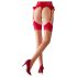 Cottelli - Back Seam Stockings with High Heel Reinforcement (Nude-Red) - 5