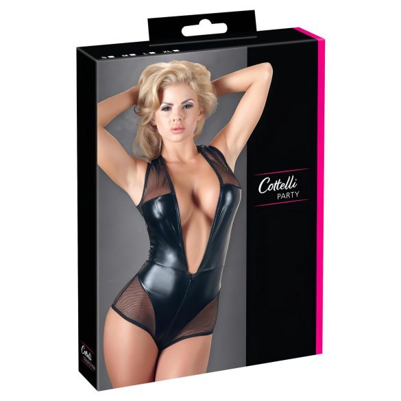 Cottelli - Body de Red Brillante (Negro) - L