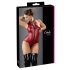 Cottelli Party - Brillante body sin mangas con cremallera (rojo) - M