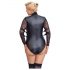 Cottelli Bondage Talla Grande - Body con Mangas de Encaje (Negro)