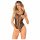 Body transparente abierto Obsessive B335 negro S-L