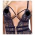 Cottelli - Body sexy abierto con tirantes (negro)